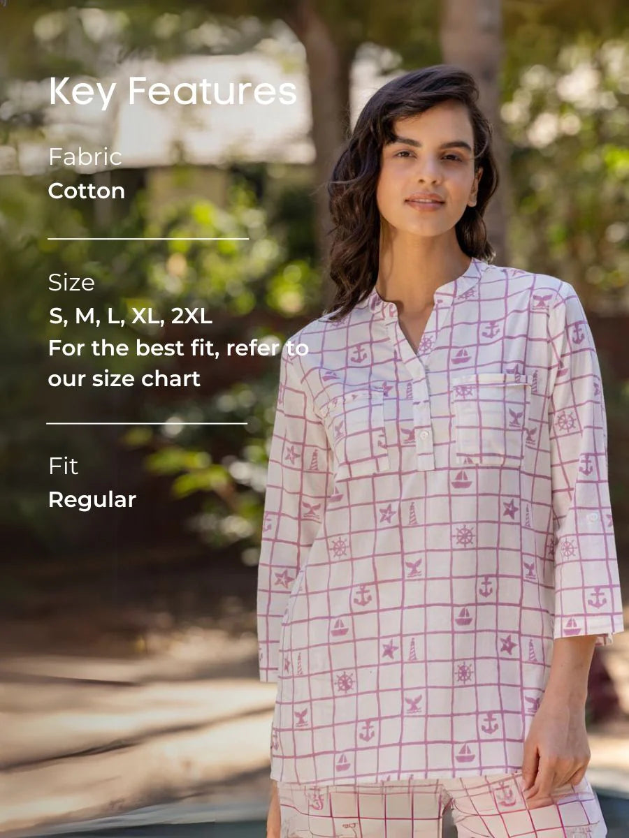 hand block printed sleepwear