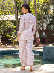 cotton pyjama set with pockets
