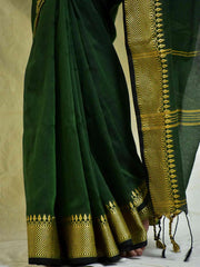 woven border saree