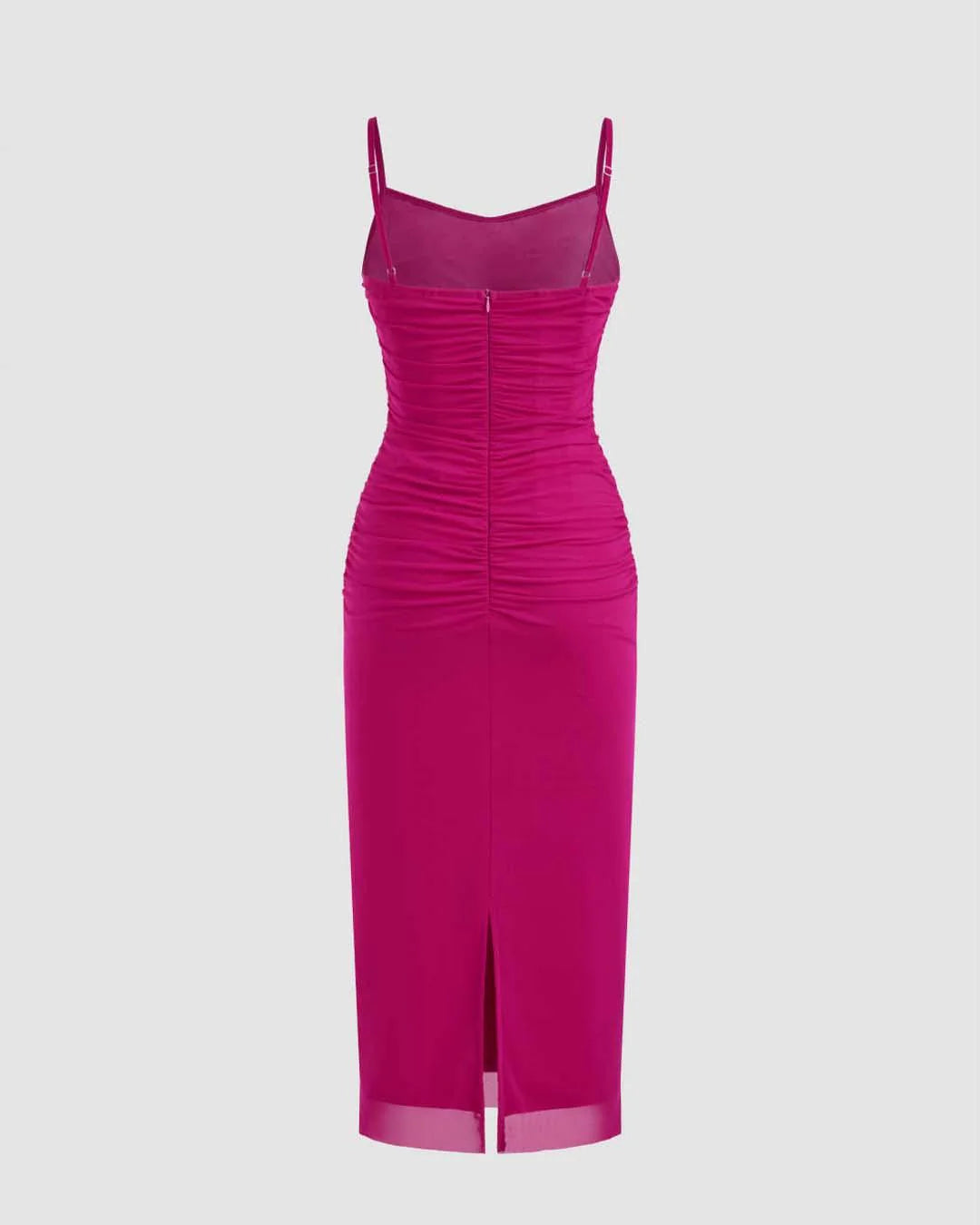 Hot pink bodycon dress