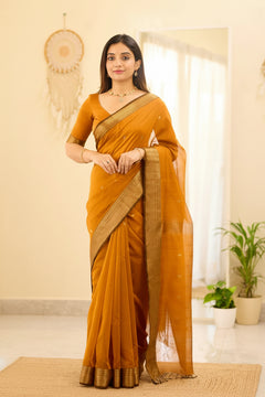Maheshwari Silk Handloom Cotton Saree