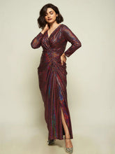 Turtle Sequins Material Gown