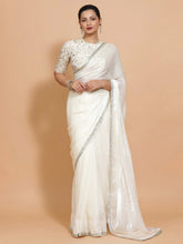 Opal Mist Tissue Saree