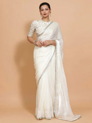 Opal Mist Tissue Saree