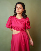 Pink Cutout Very Berry Dress
