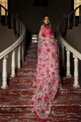 Organza silk saree with blouse