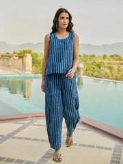 Moonlit Tide Sleeveless Top and Palazzo Pant