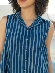 soft cotton satin asymmetrical top and pants