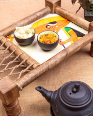 Premium Mango Wood Handcrafted Khaat Platter