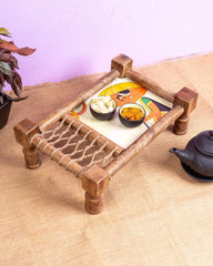 Premium Mango Wood Handcrafted Khaat Platter