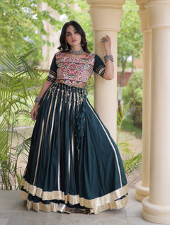 Zariya Noir Garba Lehenga Set