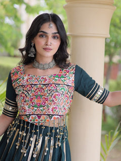 Zariya Noir Garba Lehenga Set