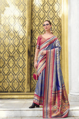 Floral printed saree