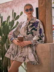 Queen B Short Floral Print Dress