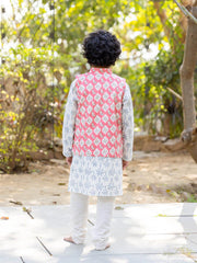 Handblock printed kurta set