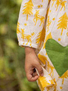 Long sleeve kid dress