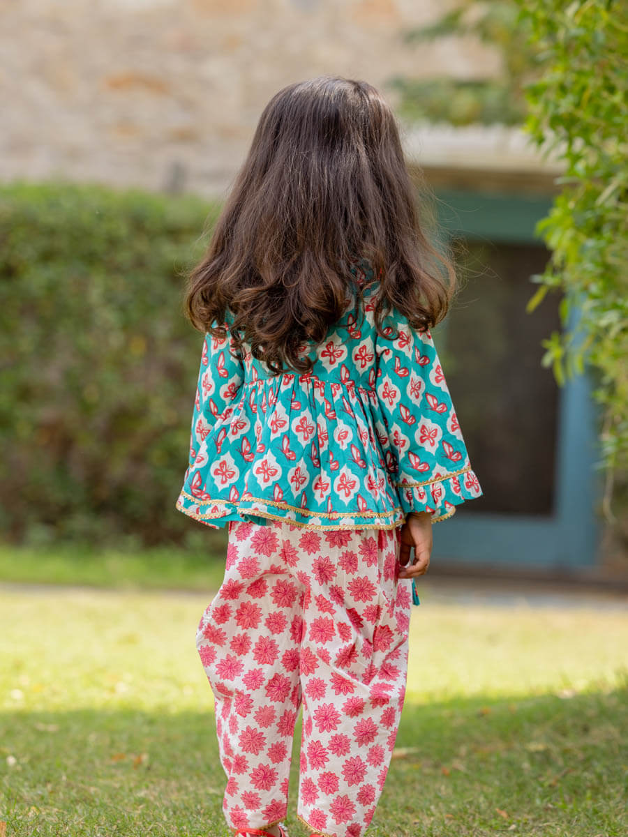 Hand-printed children’s ethnic wear