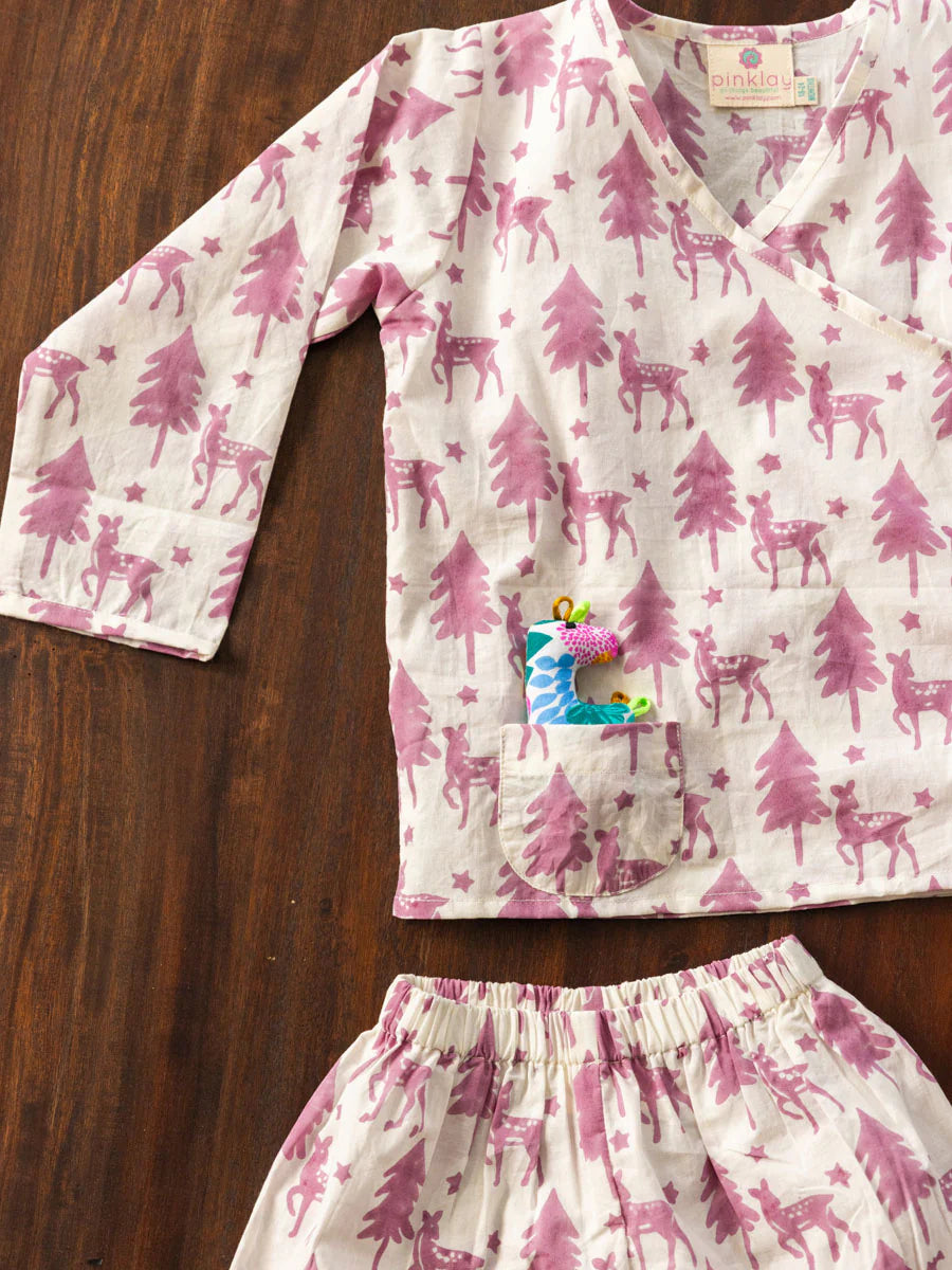Holly Organic Cotton Angrakha Set for Kids