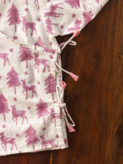 hand block printed baby Angrakha set