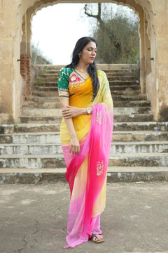 Rajputana Rani Gota Patti Angi saree with blouse