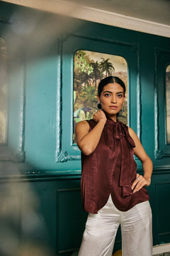 Lightweight satin shirt