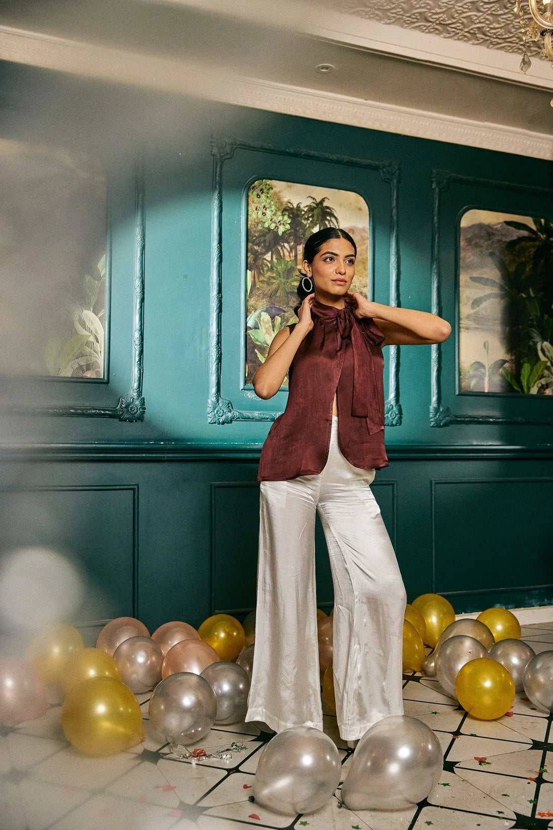 Soft satin blouse care