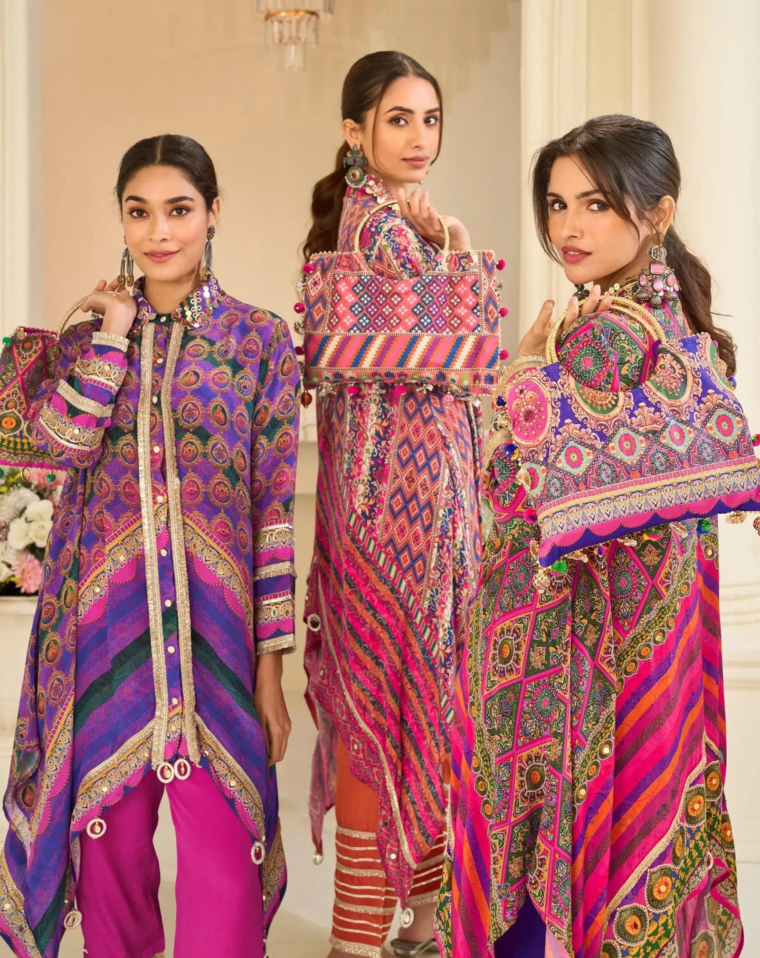 Savan Noor Printed Crepe Silk Western Ensemble