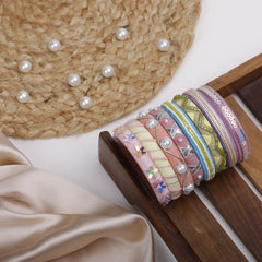 Gujarati Zanzhar Festive Bangle & Bracelet Set