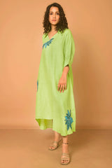 Hemp Tencel Lime Lilly Dress