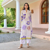 Textured Tales Cotton Kurta Set