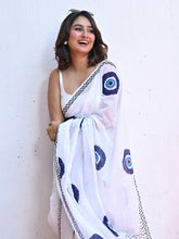 Evil Eye Mulmul Cotton Saree