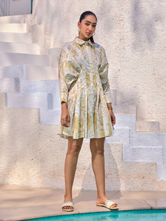 3/4 sleeve midi dress