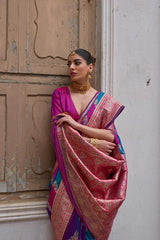 Pre-pleated saree