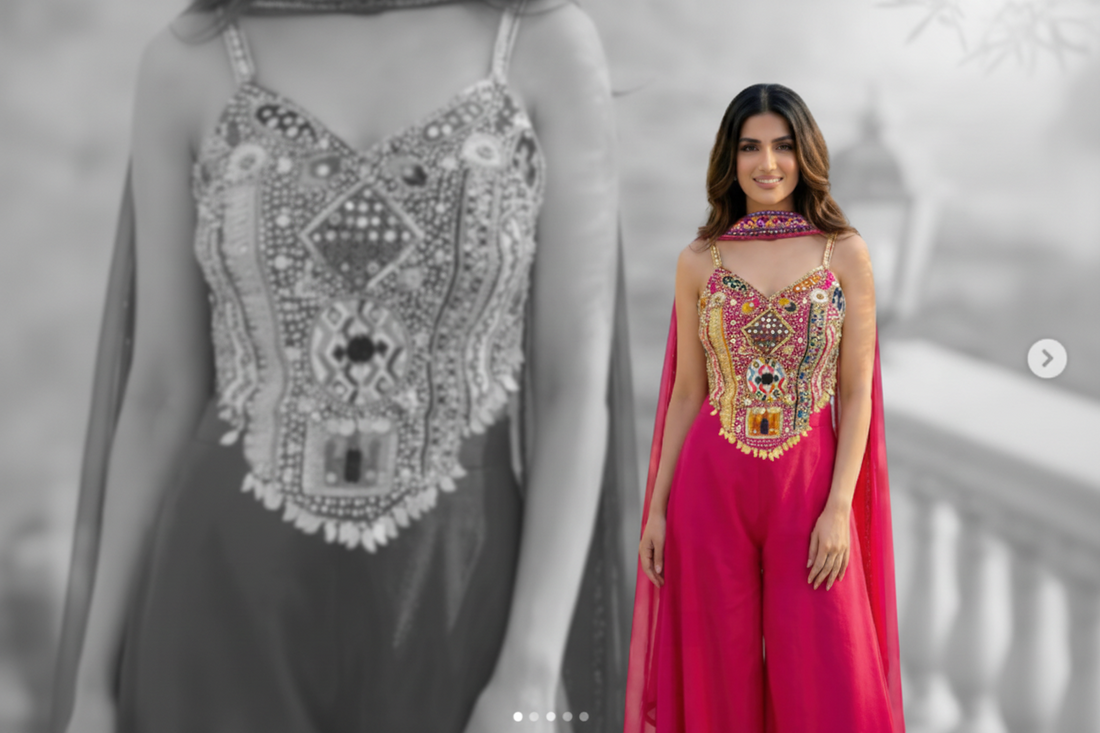 Rani Mirrorwork Jumpsuit Set