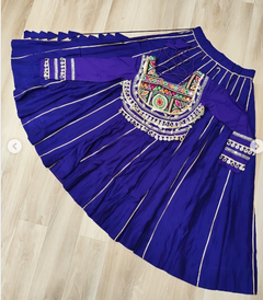 Navratri Lehenga Set with Embroidered Mirror Work Jacket