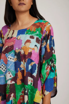 printed cotton dress