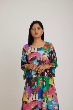 relaxed fit midi dress