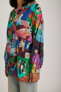 Loose fit cotton shirt