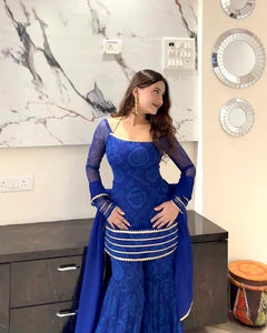 Noor Gulnaar Bandhani Sharara Set