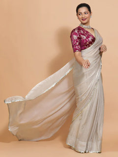 shimmer saree