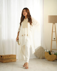 Georgette Off White Co-Ord Set