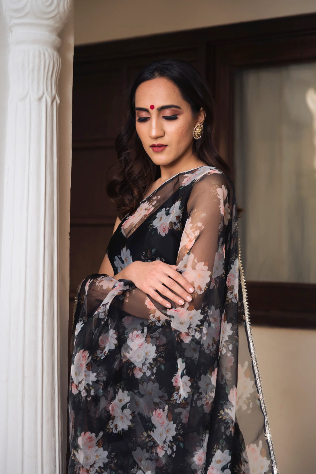 Lightweight printed saree