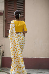 cotton printed saree