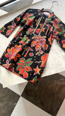 Sunset Fields Boys Black Kurta Set