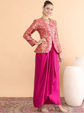 Rani Noor Banarasi Jacket & Satin Skirt Ensemble