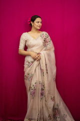 cut dana embroidery saree