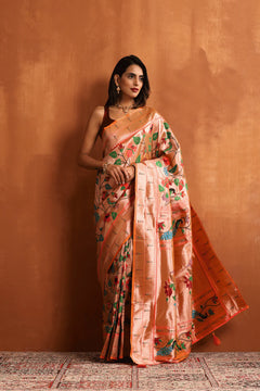 Timeless Gold Paithani Saree