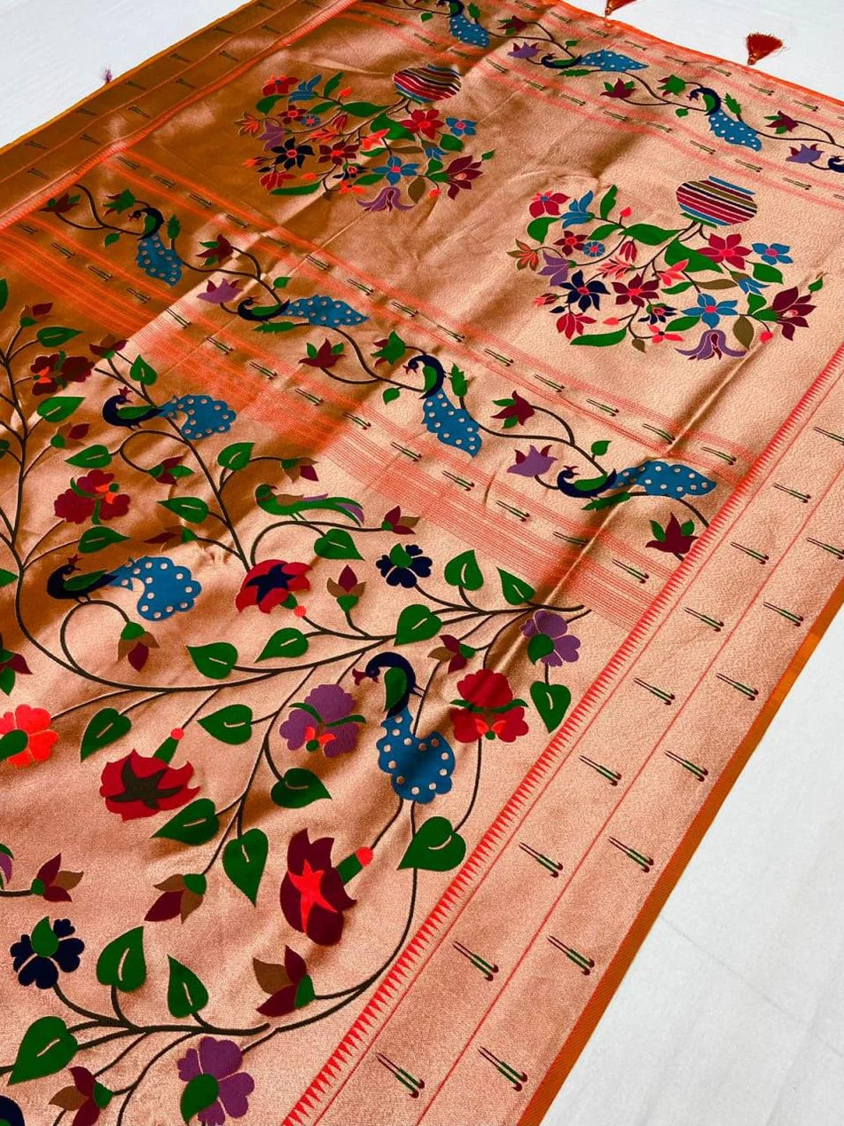 Timeless Gold Paithani Saree