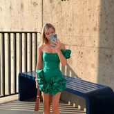 Luxury Neoprene Diana One-Shoulder Dress