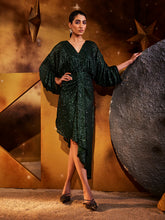 V-Neck Pleated Gamora Dress